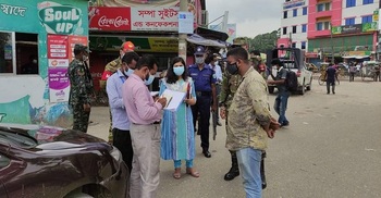 বিধিনিষেধ ভঙ্গ : সিরাজগঞ্জে ৭ দিনে ৭৭৪ মামলা