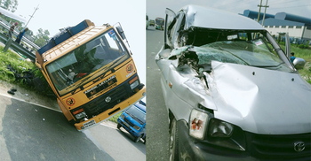 টাঙ্গাইলে সড়ক দুর্ঘটনায় প্রাণ গেলো ট্রাকচালক ও সহকারীর