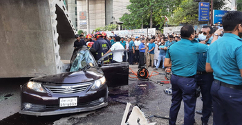 5 killed after BRT project girder falls on car in Uttara