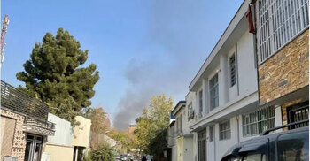 Twin blasts reported near military hospital in Kabul