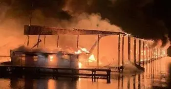 8 killed as flames engulf 35 boats in Alabama marina fire