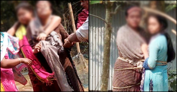 সুদের টাকা না দেয়ায় মা-মেয়েকে গাছে বেঁধে নির্যাতন