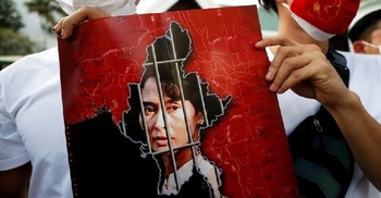 Suu Kyi charged after Myanmar army coup
