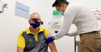 Australian PM is vaccinated as rollout begins