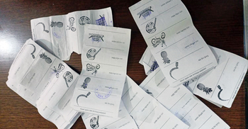 কেন্দ্রের টয়লেটে মিললো নৌকায় সিল মারা ২০ ব্যালটপেপার