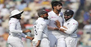 Bangladesh suffer batting collapse in first day-night Test