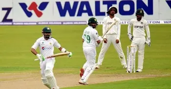 Babar put Pakistan on top after Taijul burst