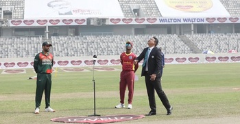 West Indies win toss, opt to bat first
