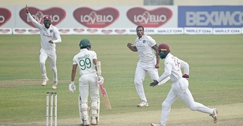 Bangladesh lose top four after WI post 409