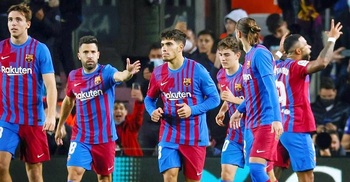 Xavi secures first win as Barca boss