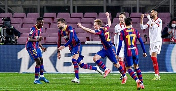 Barca beat Sevilla to reach Copa del Rey final