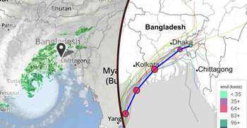 ৯ ঘণ্টায় ১০০ কিমি এগিয়েছে ঘূর্ণিঝড় ‘বুলবুল’