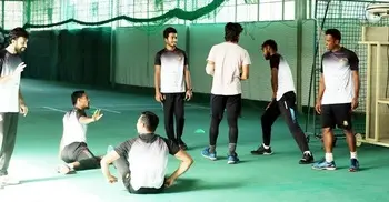 Cricketers undergo corona test for Windies series