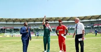 Bangladesh choose to bat against Zimbabwe in 2nd ODI