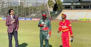 Bangladesh lose toss, sent to bat against Zimbabwe