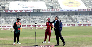 West Indies win toss, send Bangladesh to bat first