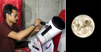 টেলিস্কোপ তৈরি করে সাড়া ফেলেছেন ভোলার জাহিদ