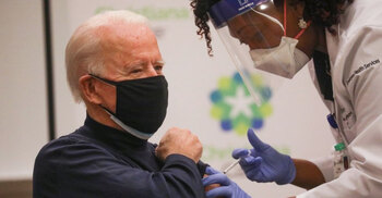 Covid: US President-elect Joe Biden gets vaccine live on TV