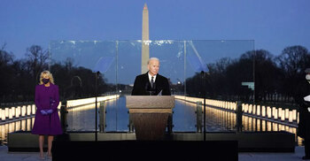 Biden marks nation’s Covid grief before inauguration pomp