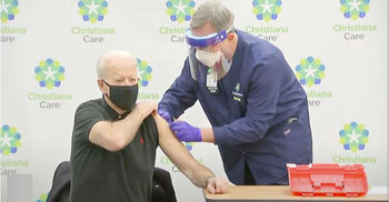 Biden receives 2nd dose of coronavirus vaccine on camera