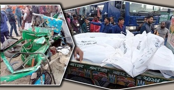 Five killed as bus rams auto-rickshaw