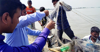 ব্রাহ্মণবাড়িয়ায় ইলিশ ধরার অপরাধে ৫ জেলেকে জরিমানা