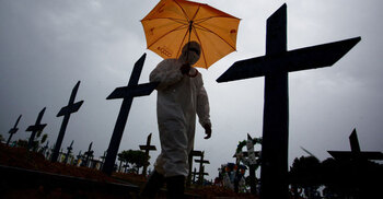 Brazil reports new single-day record for COVID deaths