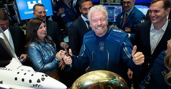 Richard Branson will attempt to beat Jeff Bezos to space