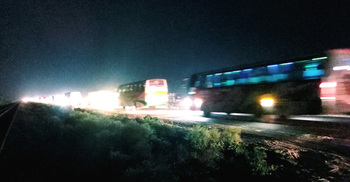 রাতেও স্বাভাবিক টাঙ্গাইল মহাসড়ক