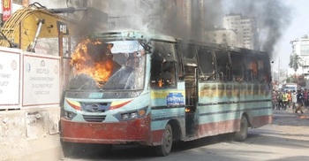 47 arrested over arson attack on buses