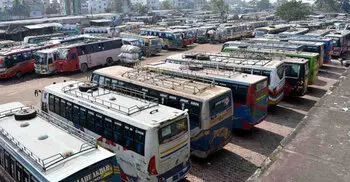 Commuters suffer as bus services remain halted for 2nd day in Rajshahi