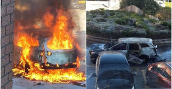 British police arrest three men after deadly car blast