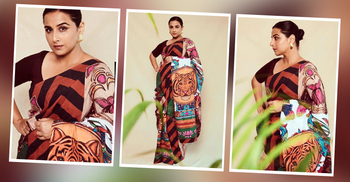 ফ্যাশনে বিদ্যা বালানের ‘শেরনি’ শাড়ি