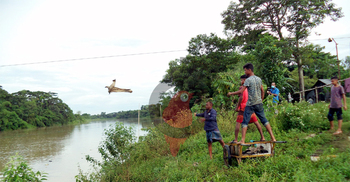 বিনামূল্যেও চামড়া নেয়নি ব্যবসায়ীরা, ফেলা হলো নদীতে