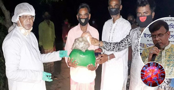 রাতের আঁধারে বাড়ি বাড়ি গিয়ে চেয়ারম্যানের খাদ্য বিতরণ
