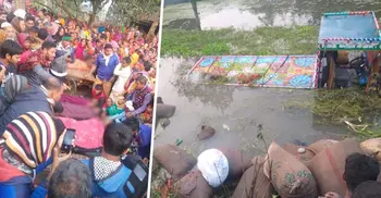 চাঁপাইনবাবগঞ্জে ধানের ট্রলি উল্টে নিহত ৭