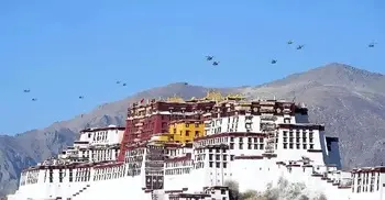 China performs military air drill over Lhasa