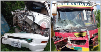 3 killed as bus collides head-on with microbus in Rangpur