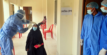 পঞ্চগড়ে সেনাবাহিনীর উদ্যোগে করোনার নমুনা সংগ্রহ