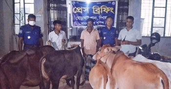 গরু চুরির অভিযোগে বাবা-ছেলে গ্রেফতার