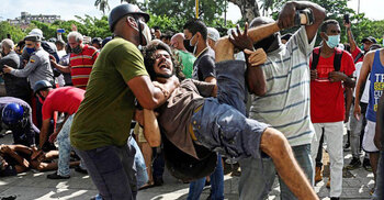 Cuba protesters jailed for up to 25 years