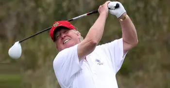 Trump tees up controversy as he plays golf in a pandemic