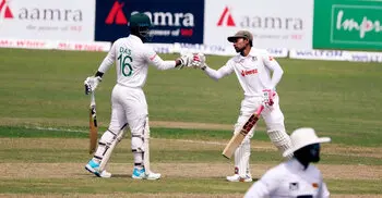 Litton and Mushfiqur hit contrasting fifties to bring Bangladesh back