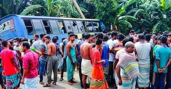 ঘাস কাটতে গিয়ে বাসচাপায় নিহত