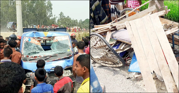 পিকআপে ফেনসিডিল পাচারকালে ভ্যানের সঙ্গে ধাক্কা, নিহত ১