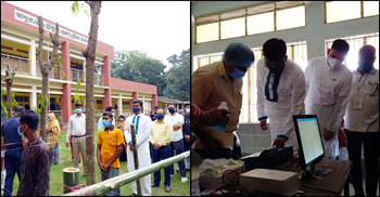 লাইনে দাঁড়িয়ে ভোট দিলেন নৌপরিবহন প্রতিমন্ত্রী