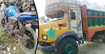 Three students killed as truck rams motorcycle