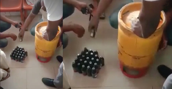 গ্যাস সিলিন্ডারের ভেতর ফেনসিডিল!