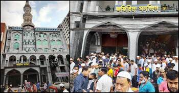 নান্দনিক শিল্পকর্মে নির্মিত ফেনীর জহিরিয়া মসজিদ