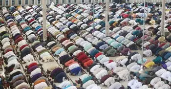 Five Eid jamaats held at Baitul Mukarram National Mosque